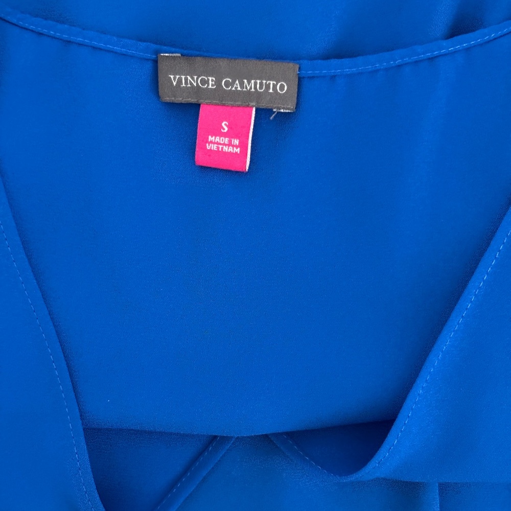 Vince Camuto Sleeveless Blouse - Blue Size S - Picture 6 of 6